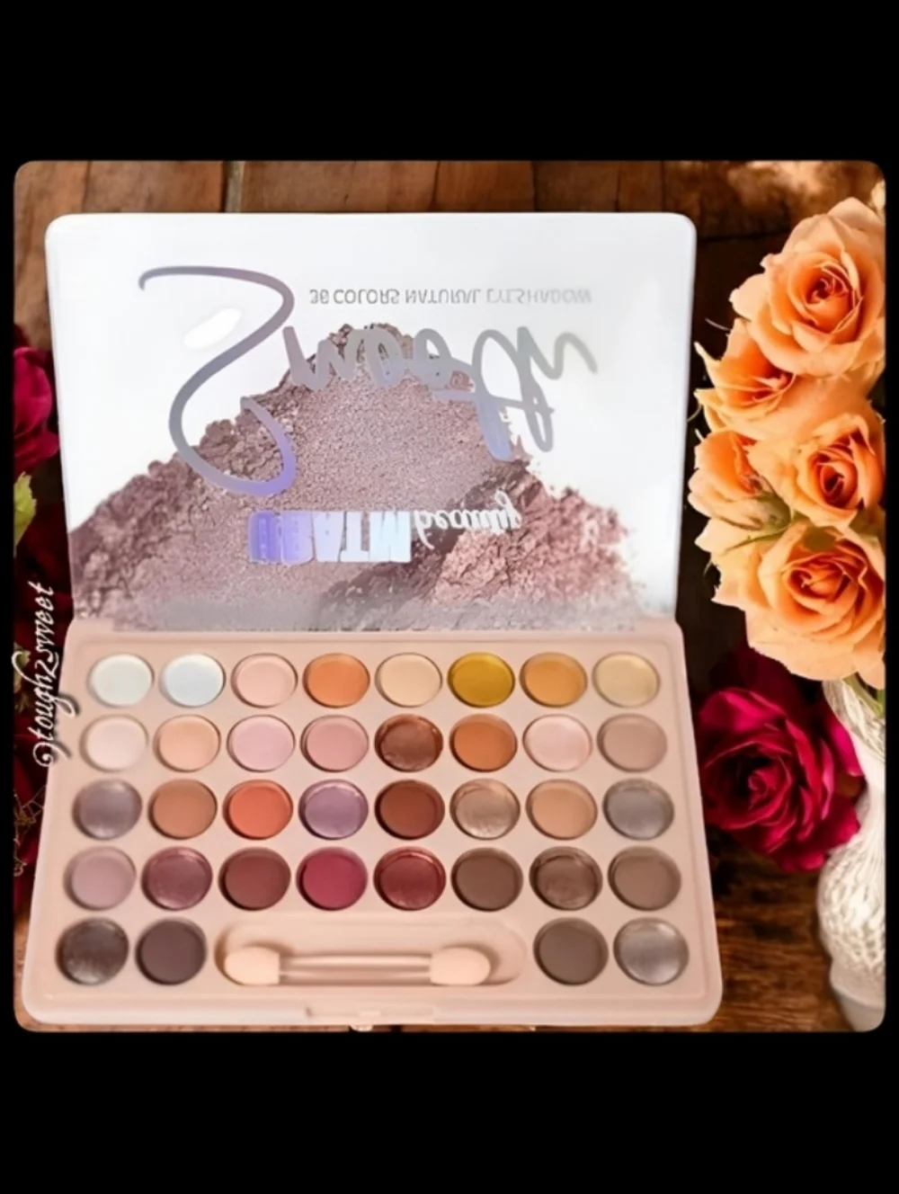 🆕️36 COLOR PROFESSIONAL EYESHADOW PALETTE WITH CREAMY MATTE & GLITTER SHADES